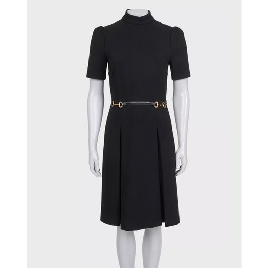 Gucci Black Fitted Dress Sz.M Pre-owned