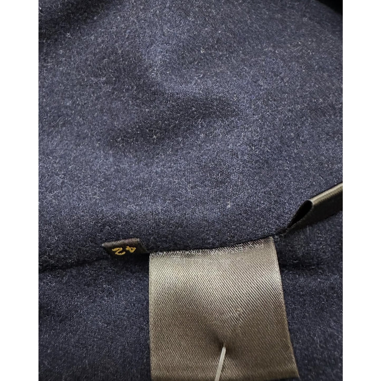 Loro Piana Grey Chinchilla Trim Cashmere Jacket Coat  Sz 42/S pre-owned