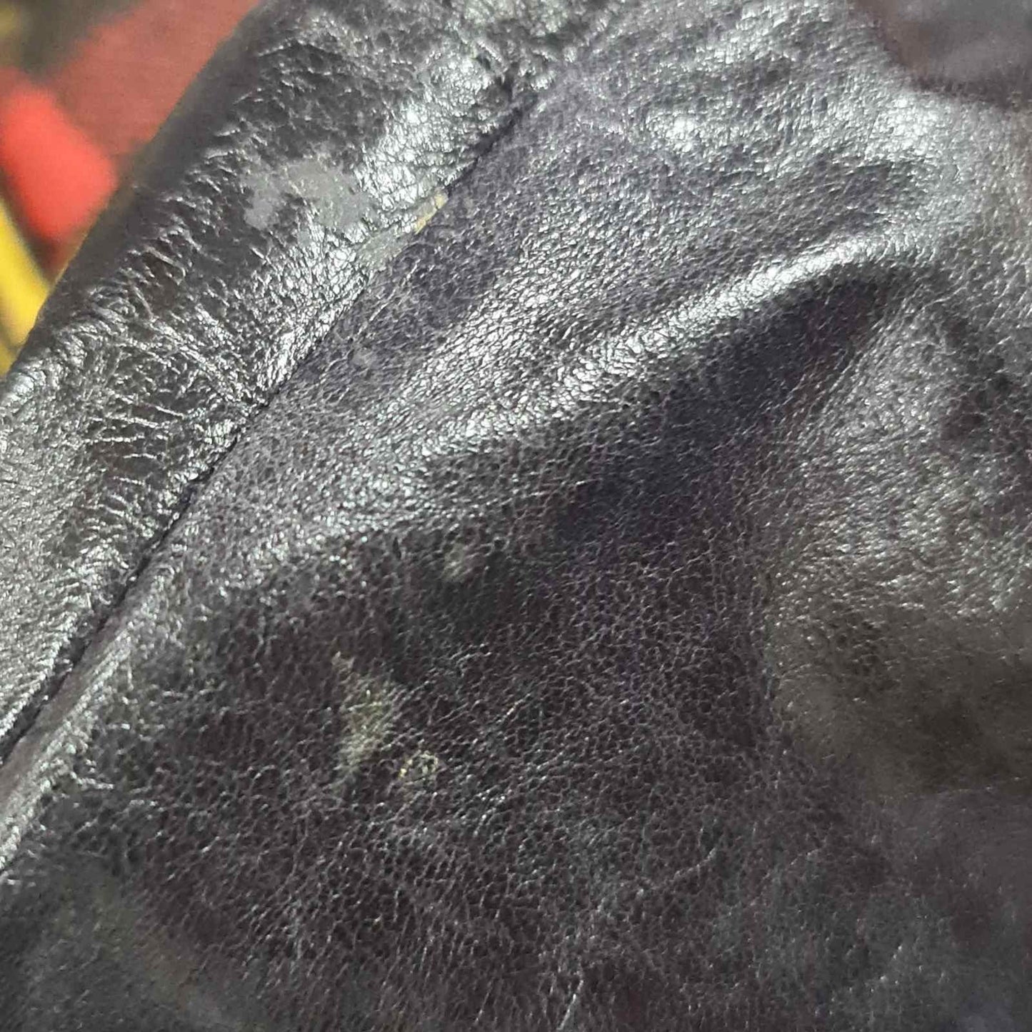 Chanel Black Leather Camellia CC logo Shorts Sz.46 pre-owned