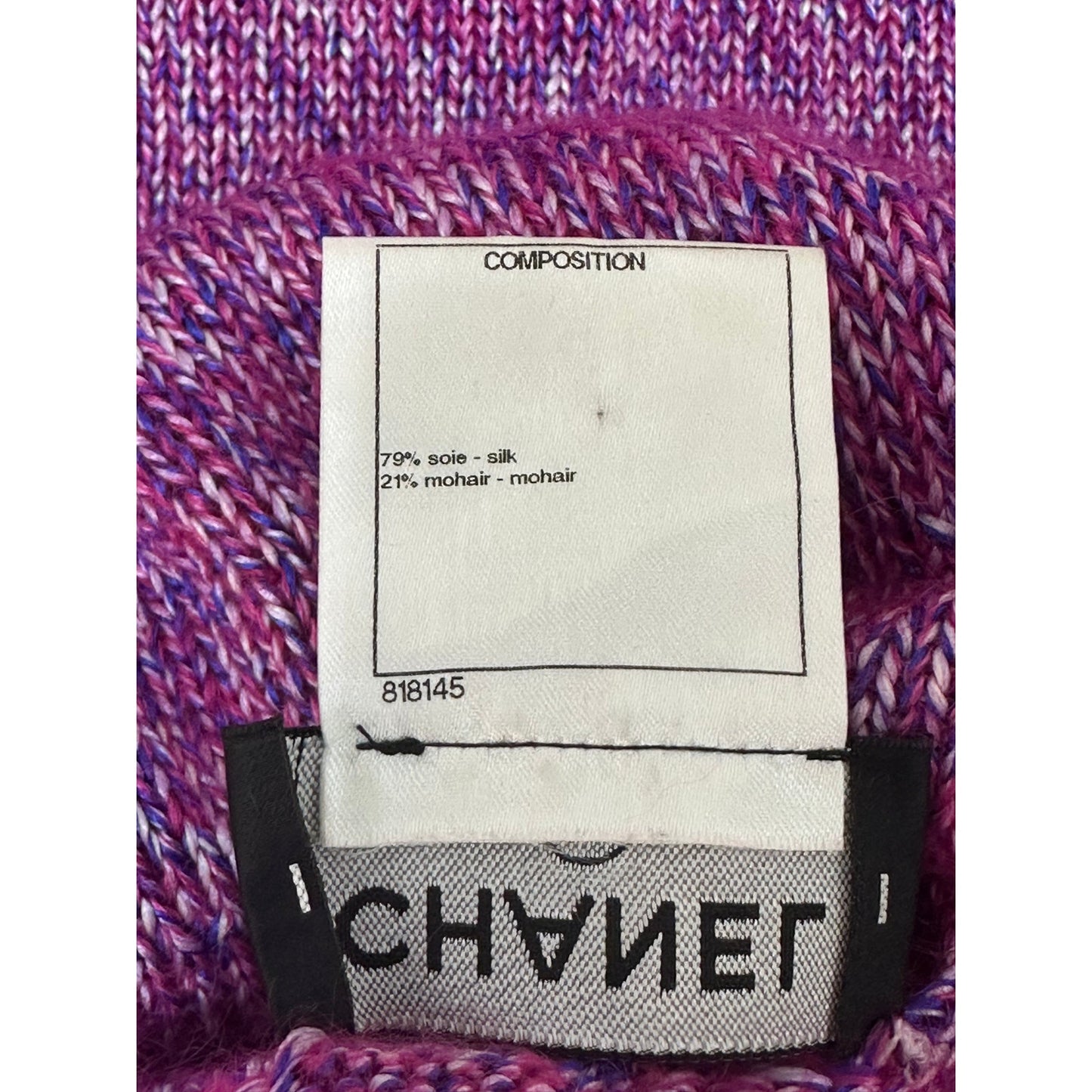 Chanel Knitted Midi Turtleneck Dress Sz.38 Pre-owned