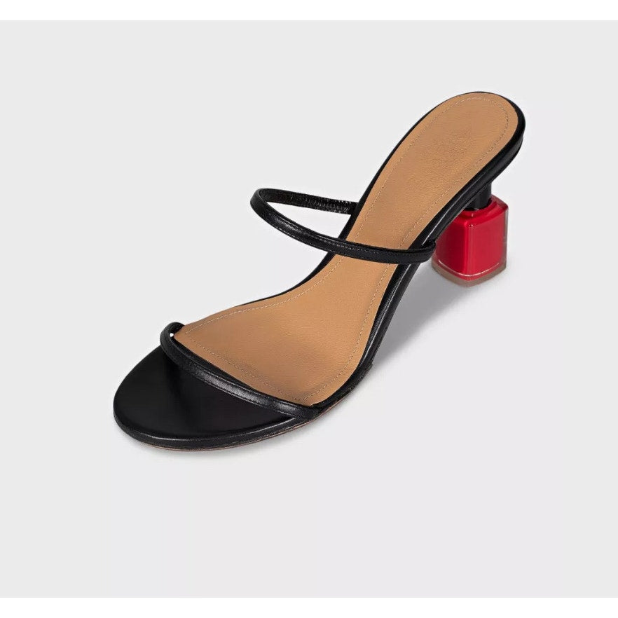 Loewe Nail Polish Leather Mules - Size 38 Pre-owned