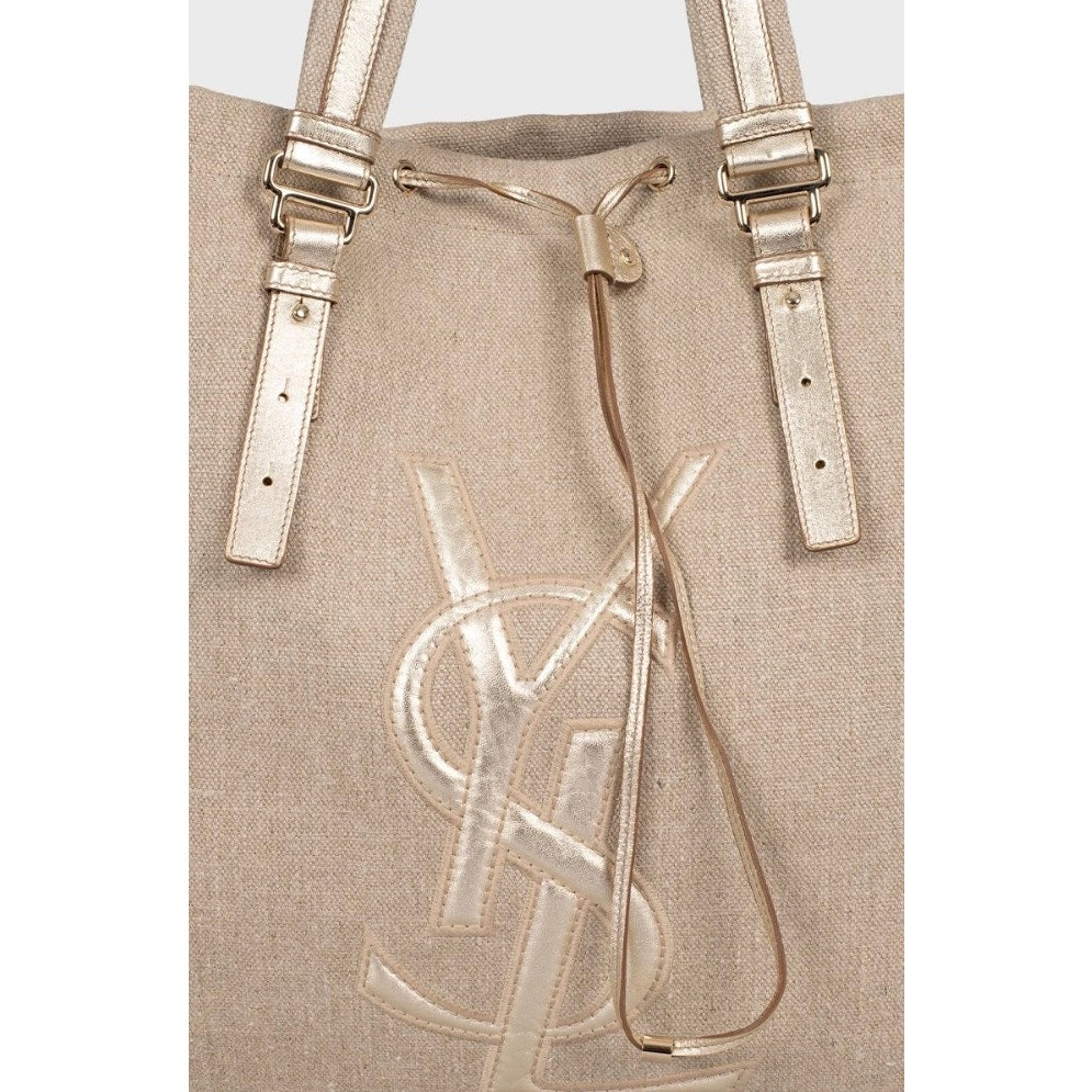 Saint Laurent Vintage Shopper Signature Logo Bag Pre-owned