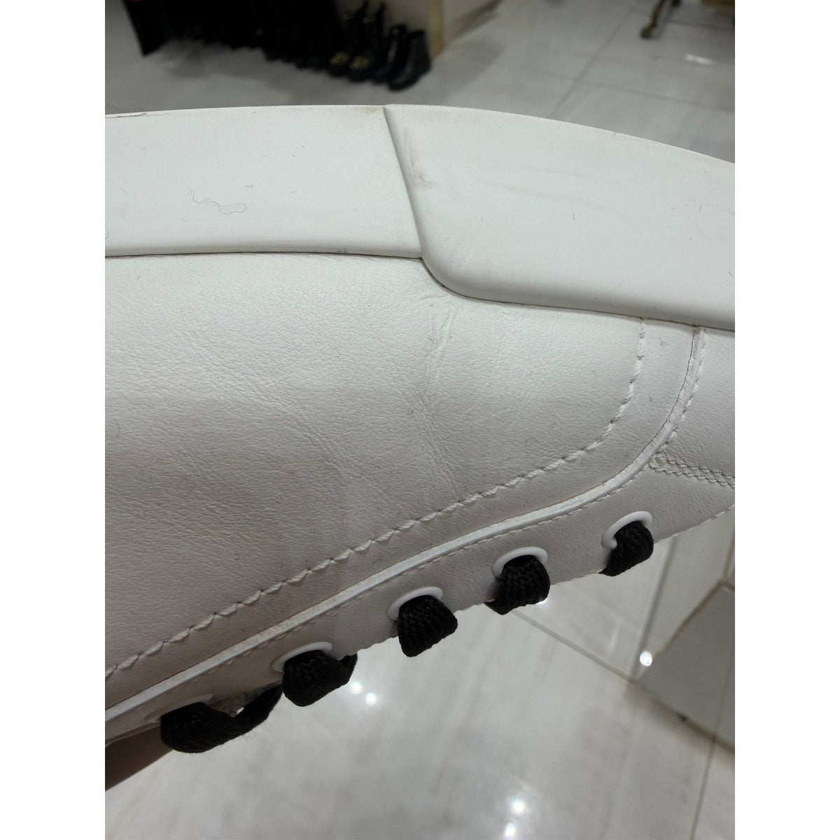 NWOB Dolce & Gabbana White Leather DG Logo Sneakers Sz.44/11 Pre-owned