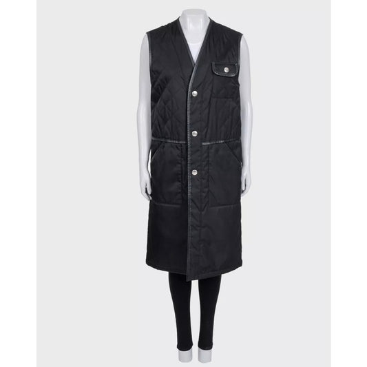 Prada Black Maxi Vest - IT48/XXL Pre-owned