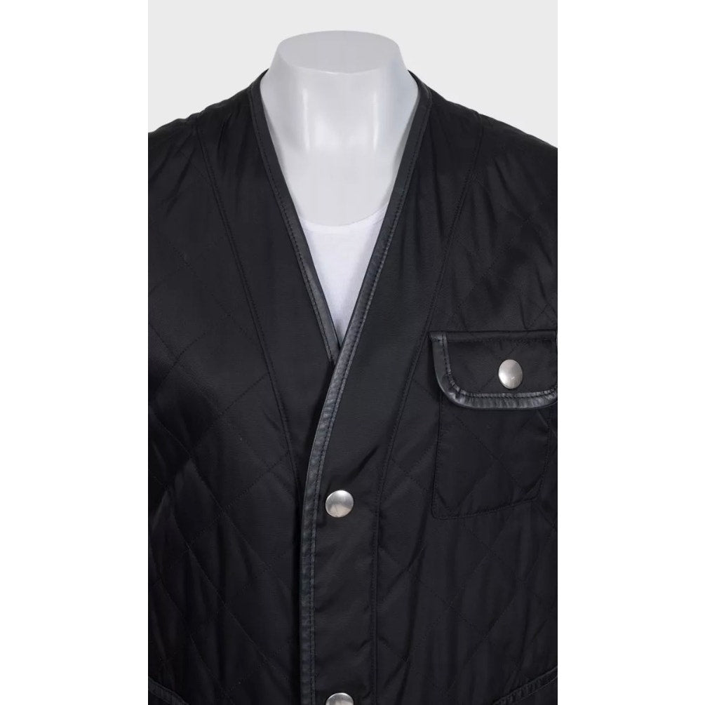 Prada Black Maxi Vest - IT48/XXL Pre-owned