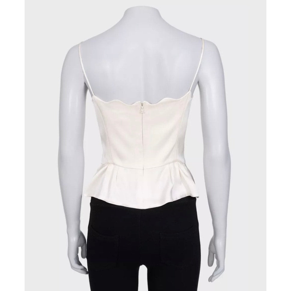 Chanel Silk Fitted Tank Top Sz.40 Pre-owned