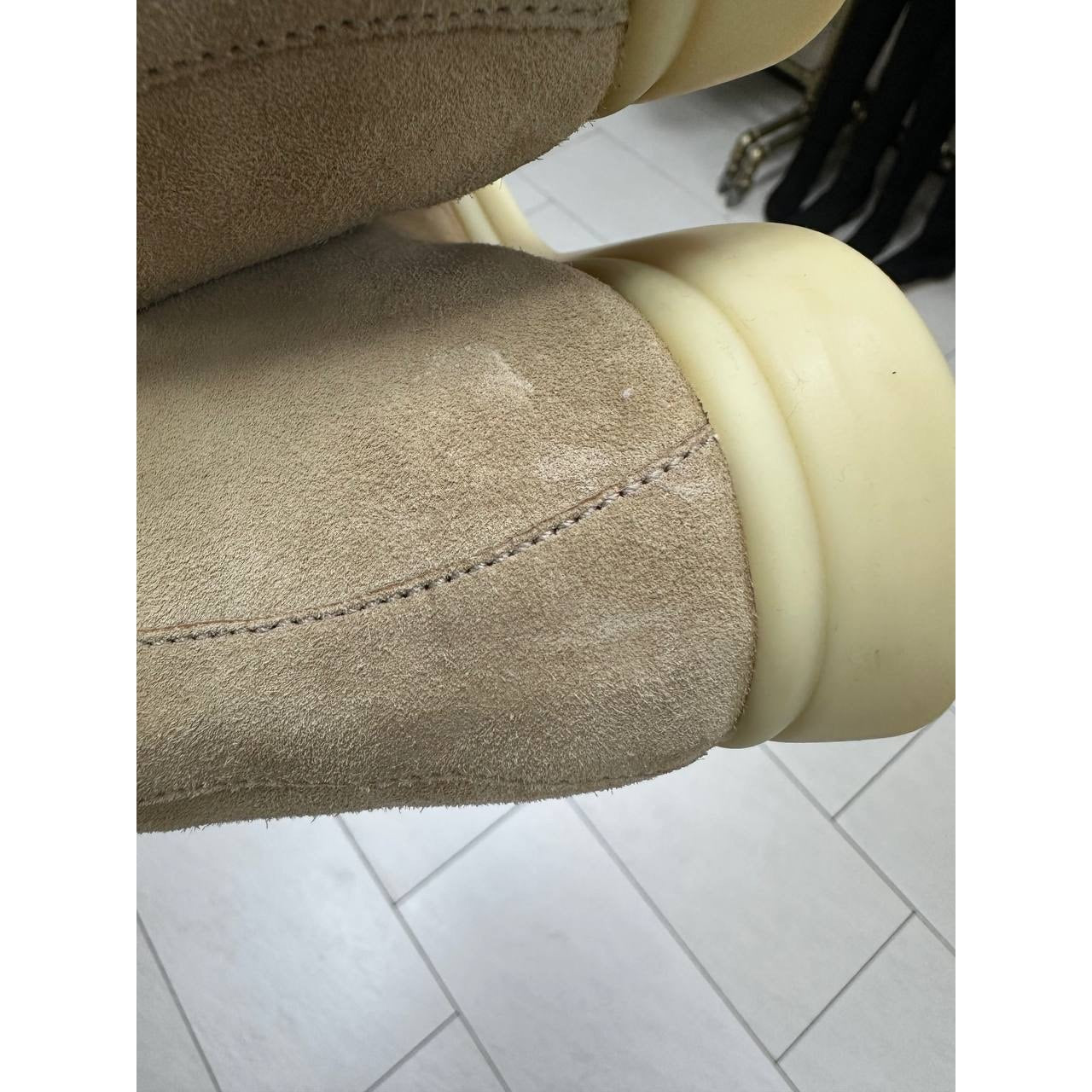 Loro Piana Beige Suede Loafers Sz.38 Pre-owned