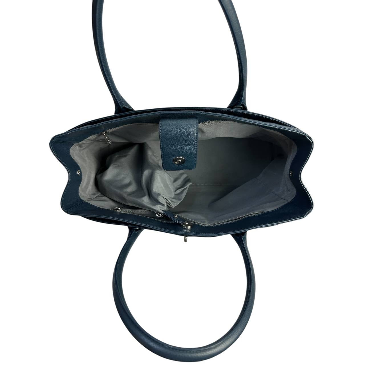 Chanel Executive Blue Caviar Leather Tote Bag pre-owned