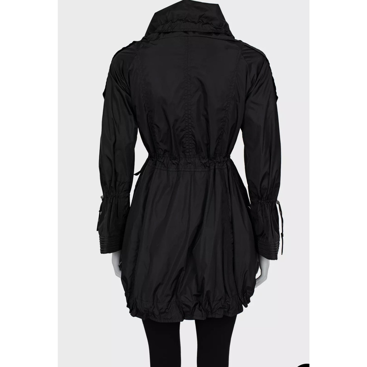 Elegant Burberry Black Trench Coat - Size XS (IT38) Pre-owned