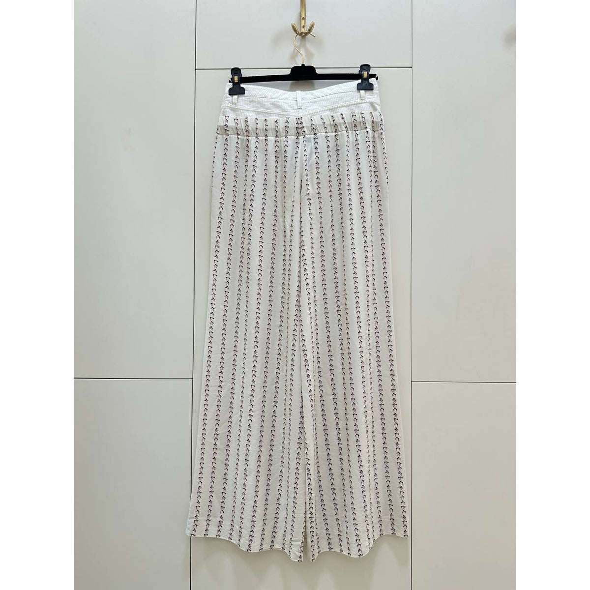 CHANEL Vintage Silk Wide Leg Pants  Sz.38 Pre-owned