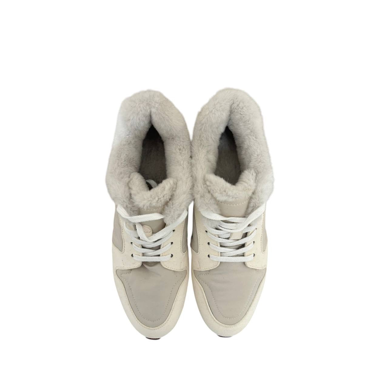 NWOB Loro Piana Luxe Faux Fur Trainers  Size 38 Pre-owned
