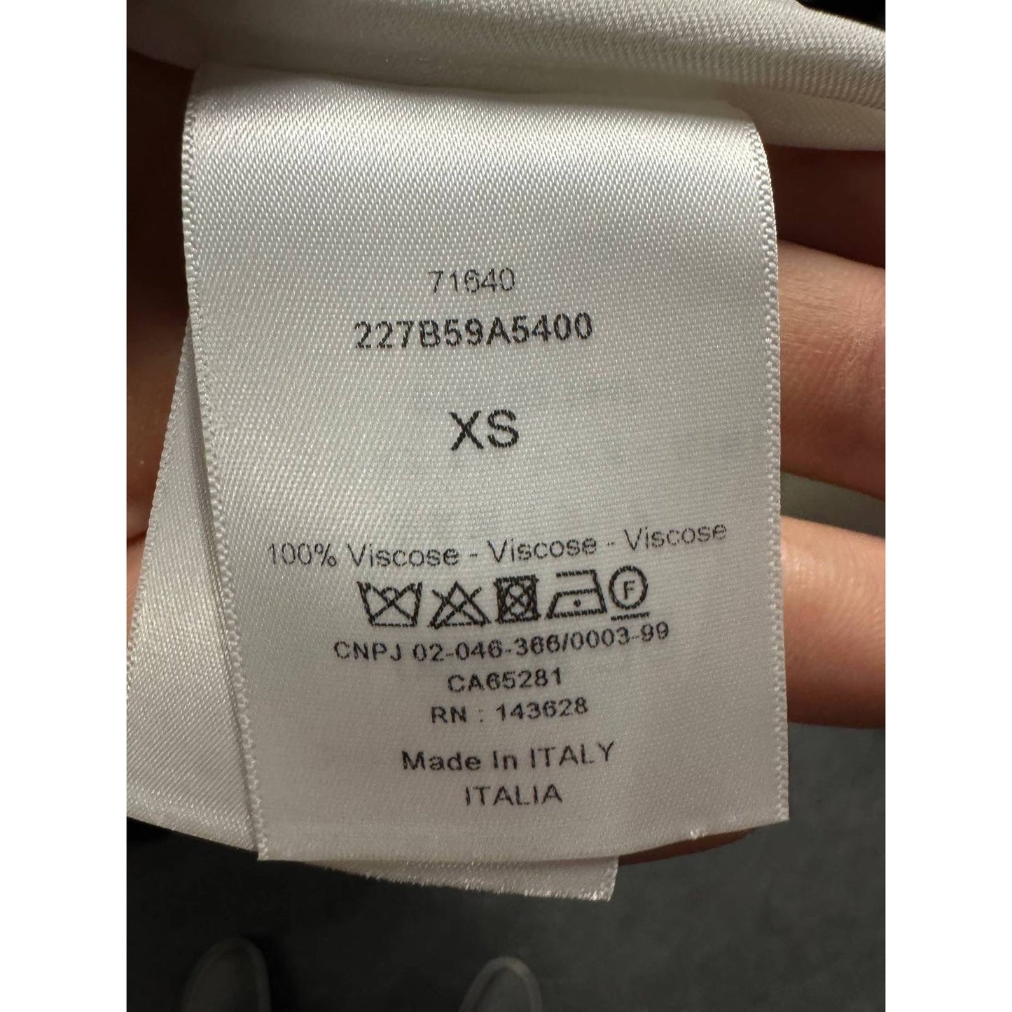 Christian Dior White Viscose Black Trim Suit - Size XS  Pre-owned