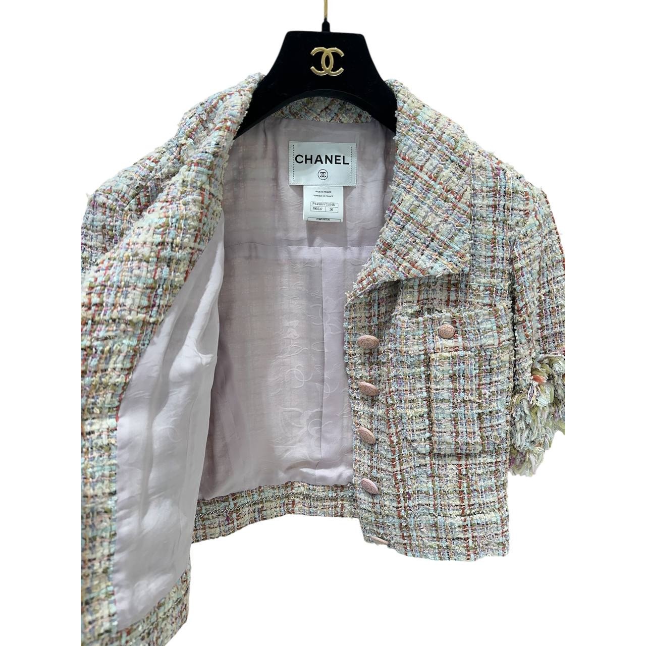 CHANEL Short Jacket Fantasy Tweed Paris Versailles sz.36 Pre-owned