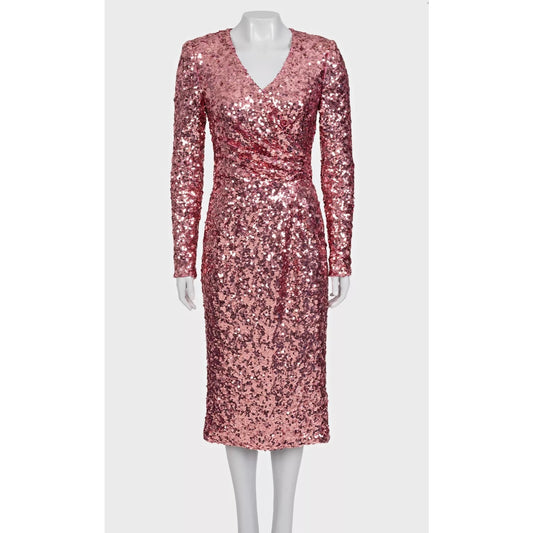 Dolce & Gabbana Pink Sequin Dress - Size M/IT42 Pre-owned