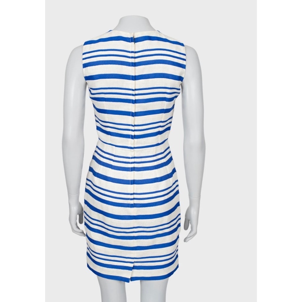 Dolce & Gabbana Slim Fit Striped Linen Dress - IT38 Pre-owned