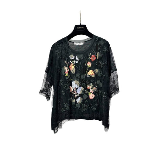 Valentino Decorative Appliqués Top Blouse Sz.S-L
