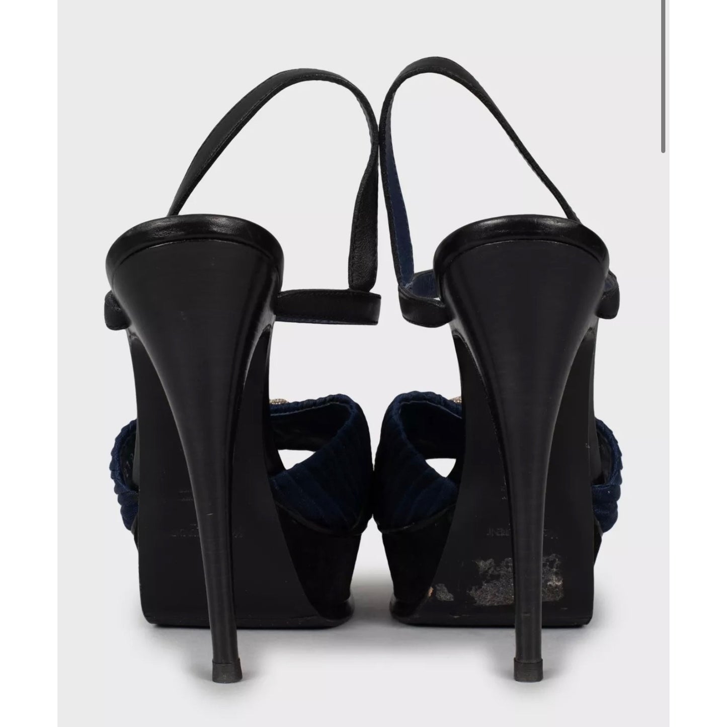 Saint Laurent Tribute Multicolor High Heel Sandals - Size 40 pre-owned