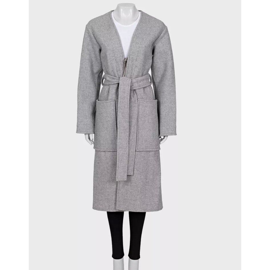 Celine Grey Wool Blend Coat - Size XS (FR 34) Pre-owned