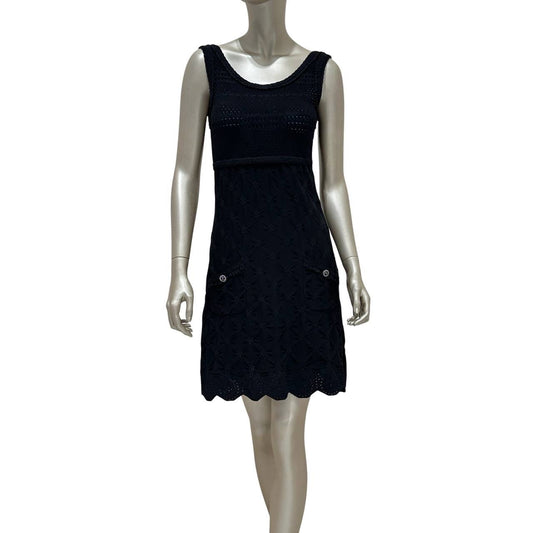 Chanel Black Woven Dress - FR38 Pre-owned