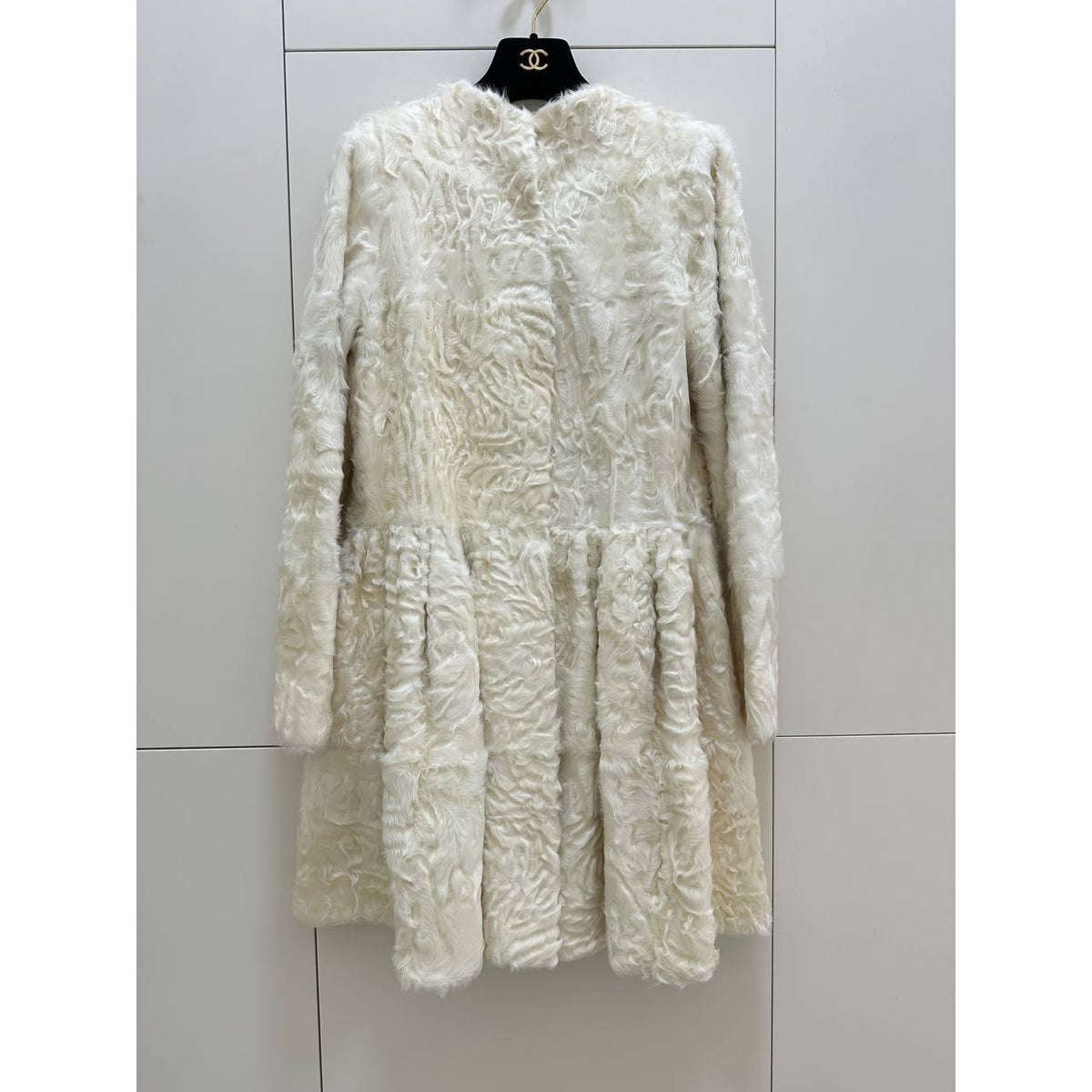 J. Mendel Paris Ivory Coat with Detachable Hood Size S Pre-Owned