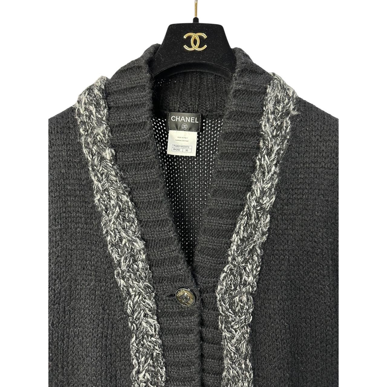 Chanel Wool-Blend Knit Vest, Size FR36 (XS-S) Pre-owned