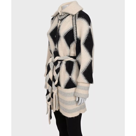 Chanel Luxury Cashmere Blend Belted Cardigan Sz 38/M Pre-owned