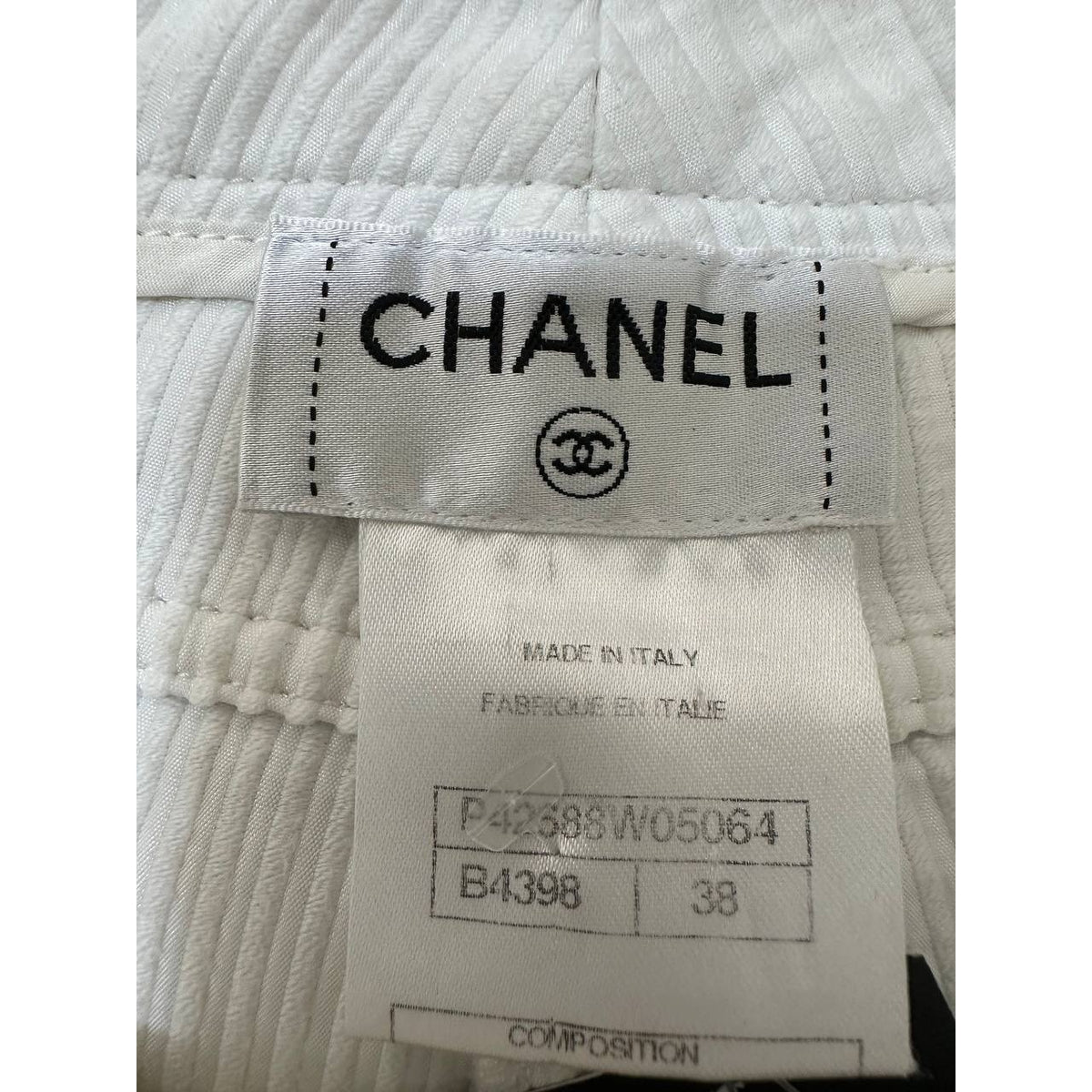 CHANEL Vintage Silk Wide Leg Pants  Sz.38 Pre-owned