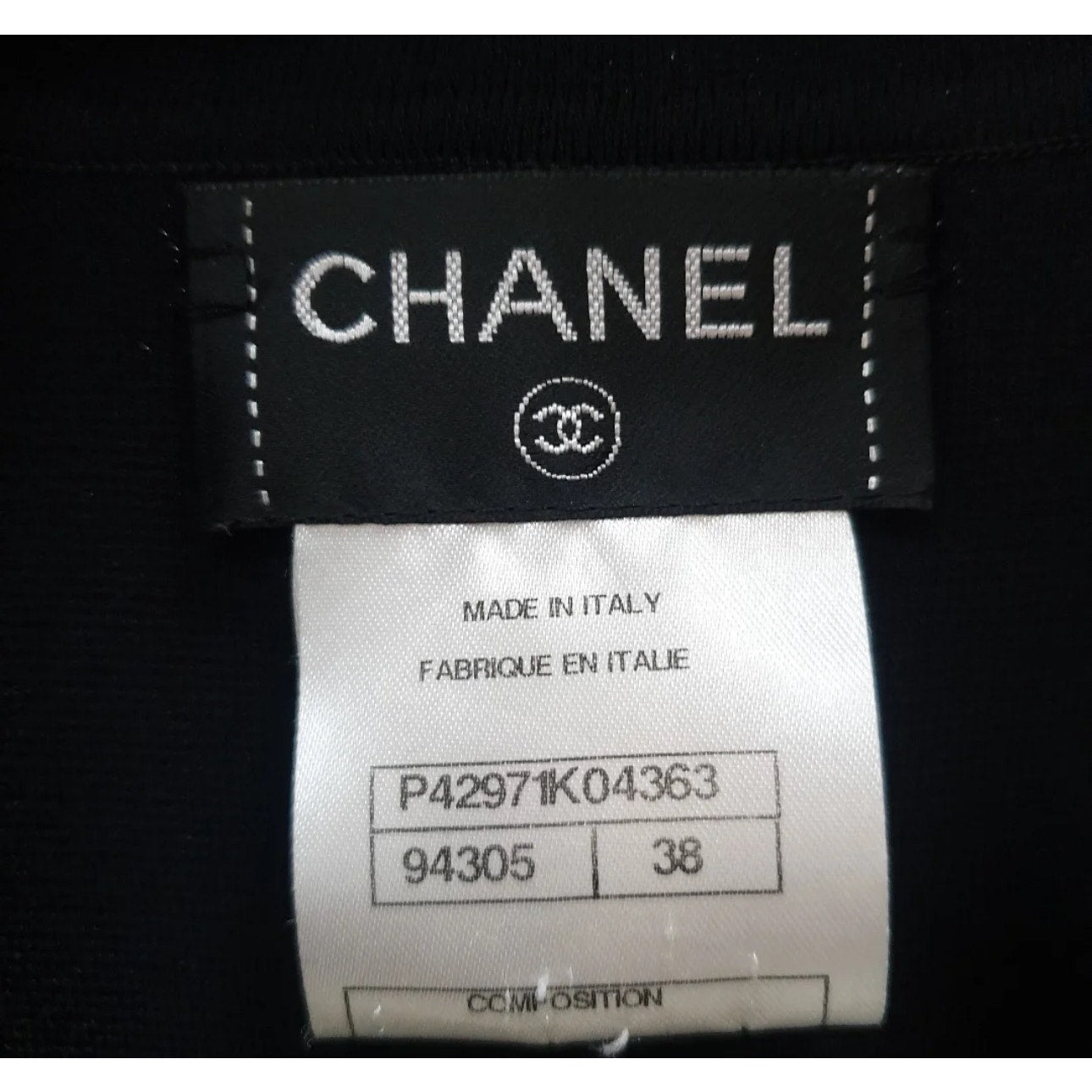 Chanel Black Knit Jacket Size 38 Pre-owned