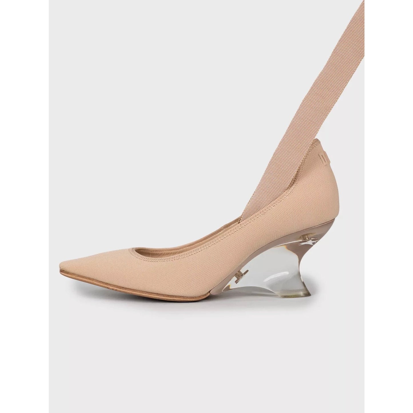 Christian Dior Beige Lace-Up Heels Size 35.5 Pre-owned