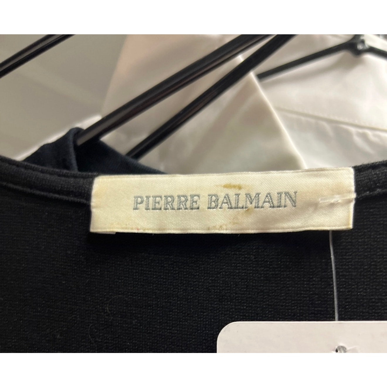 NWOT Pierre Balmain Black Bodycon Dress  EU38 M pre-owned