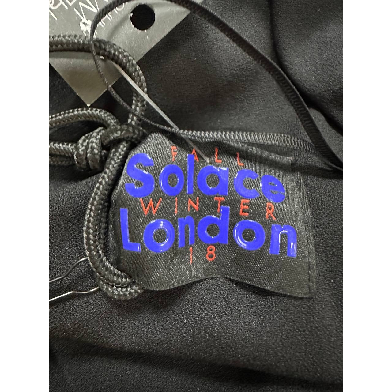 NWT Solance London Asymmetric Neckline Long Sleeves Dress Sz.34