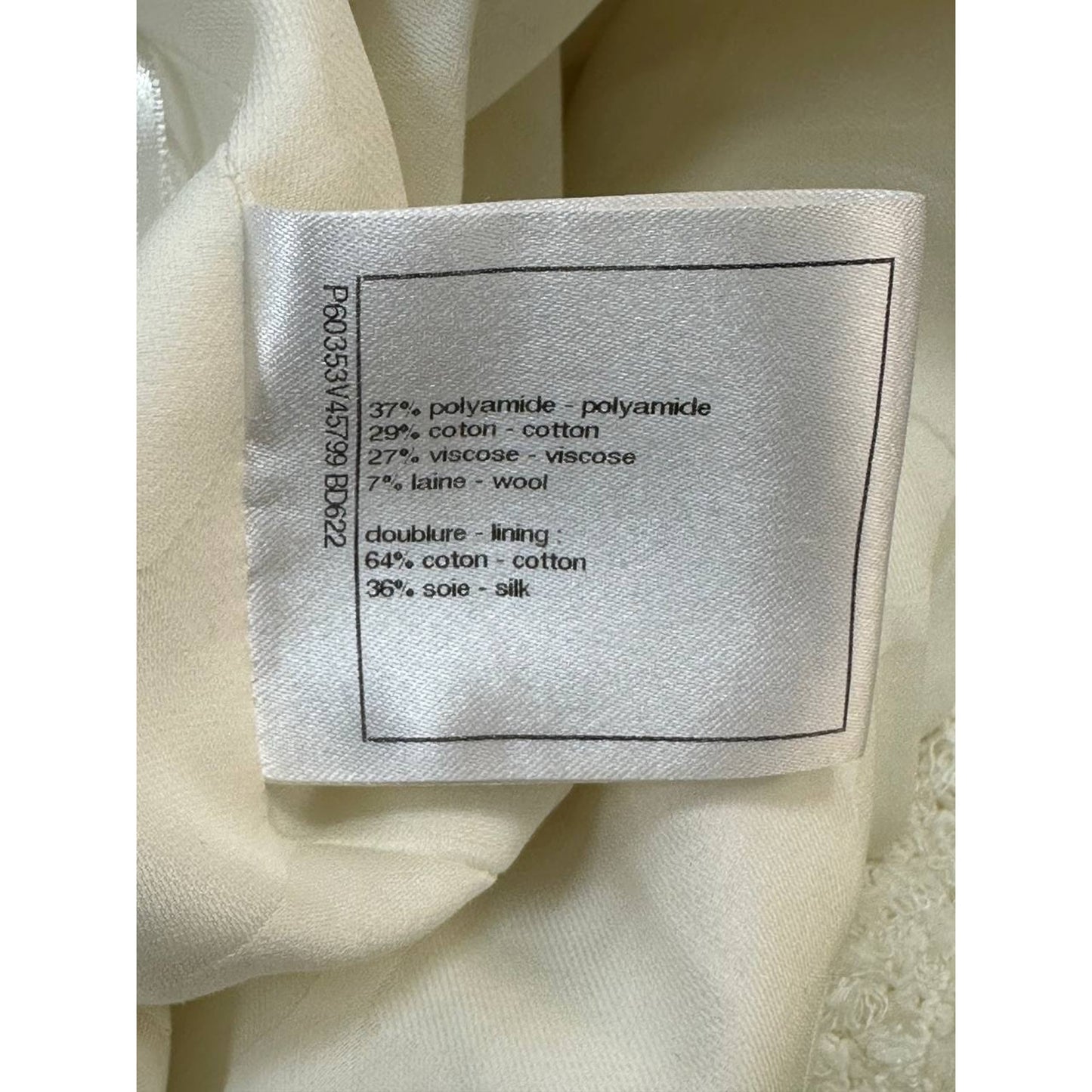 Chanel Tweed Ivory Mini Skirt  Sz.40 pre-owned