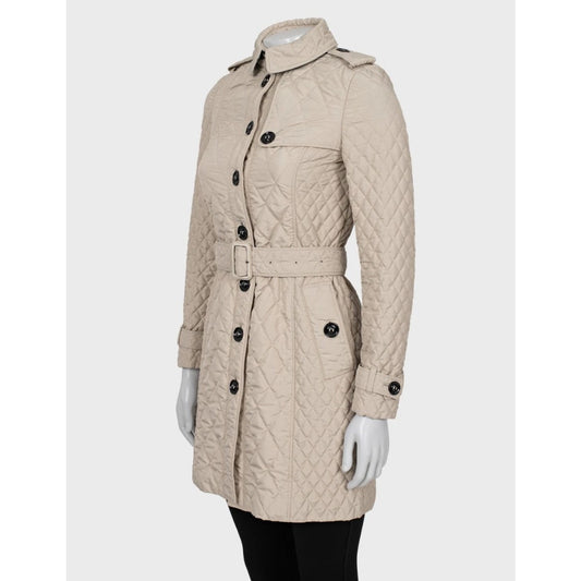 Burberry Quilted Trench Coat - Size XXS (IT36) Pre-owned