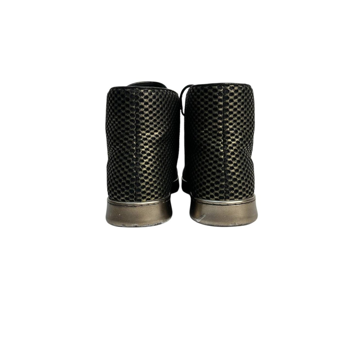 Chanel Lace -Up Glossy High-Top Sneakers  Sz.37,5