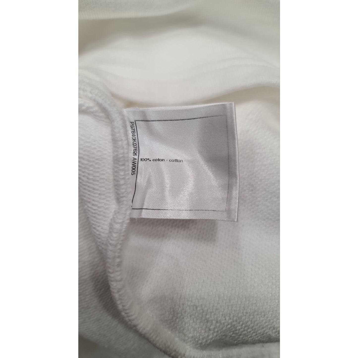 Chanel Iconic CC Logo White T-Shirt Top - Size XS pre-owned