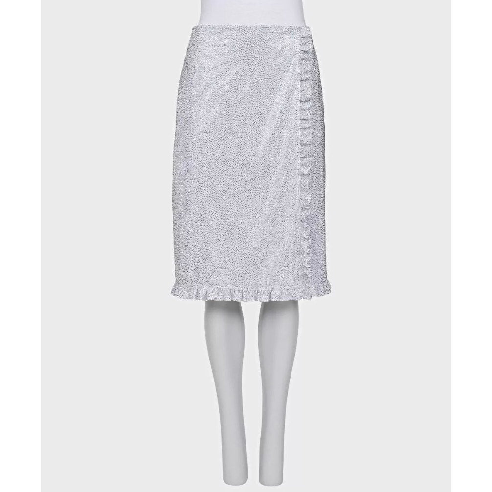 Miu Miu Silver Skirt Suit Sz.38 pre-owned