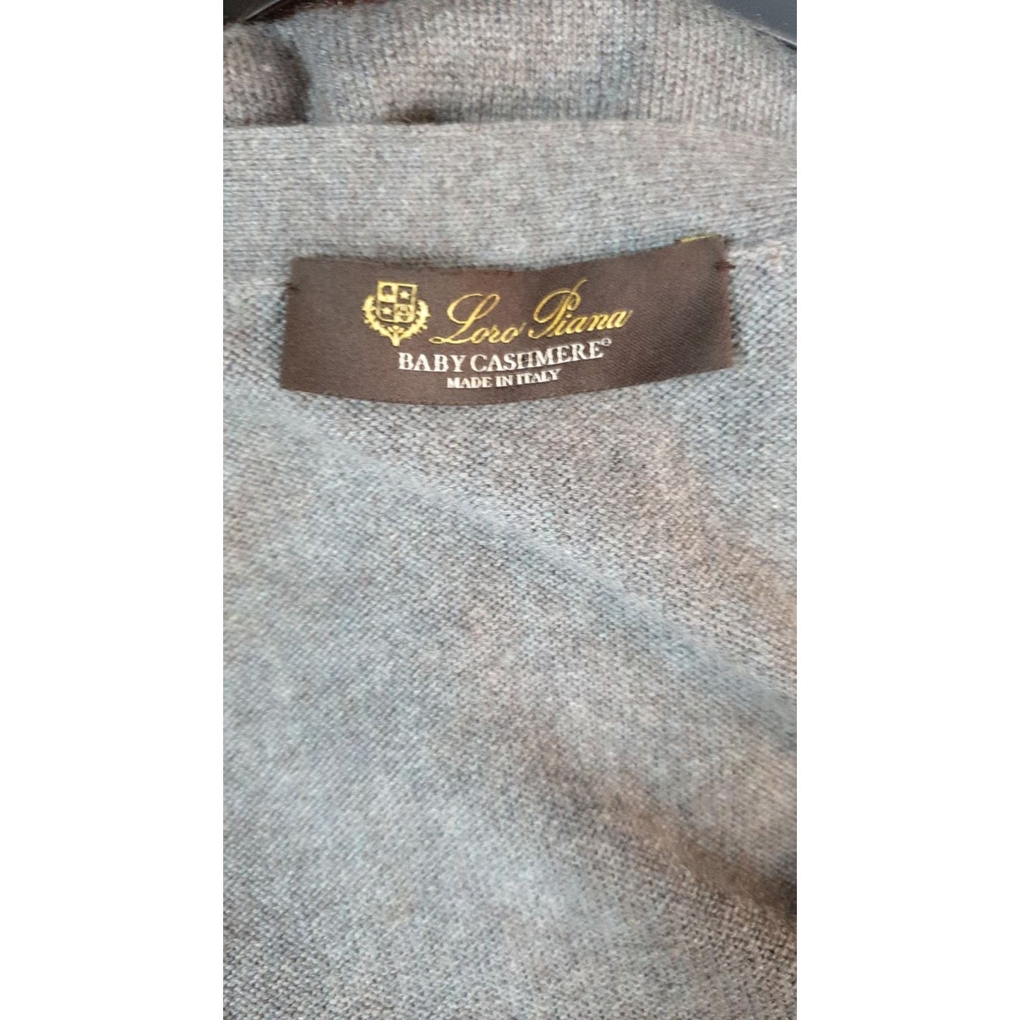Loro Piana Gray Baby Cashmere Cardigan Sz.42 pre-owned