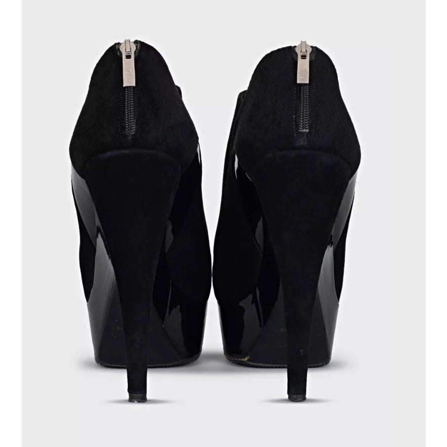 Saint Laurent Black Suede Ankle Boots - EU 40 pre-owned