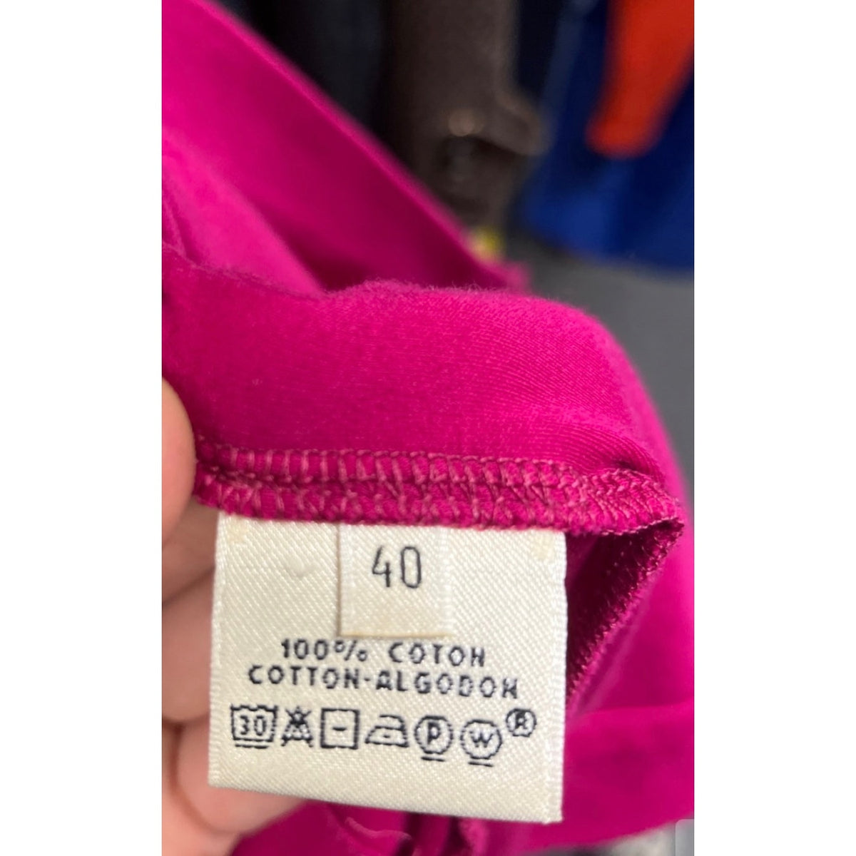 Hermès Pink Cotton Drawstring Dress  Sz.40 Pre-owned