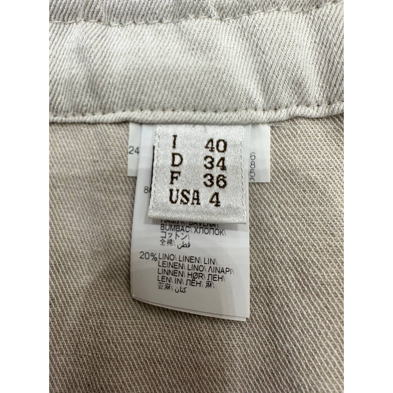 Brunello Cucinelli White Cotton Pants - Size 40 Pre-owned