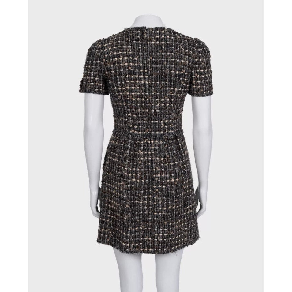 Dolce & Gabbana Gray Tweed Dress - Size40/ S Pre-owned