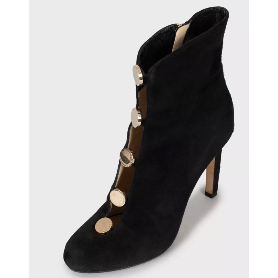 Jimmy Choo Loretta Black Suede Ankle Boots - Sz 39 Pre-owned