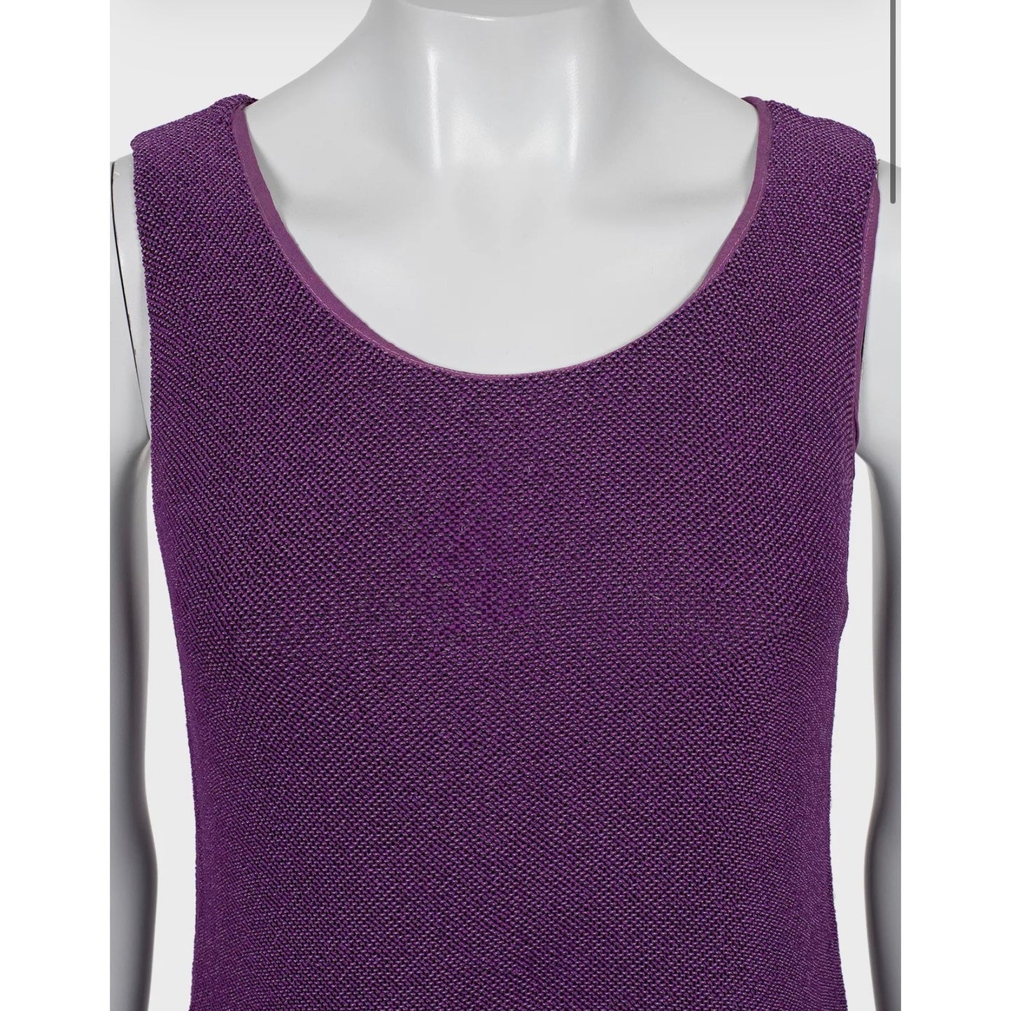 Vintage Chanel Purple A-Line Dress - Size M Pre-owned