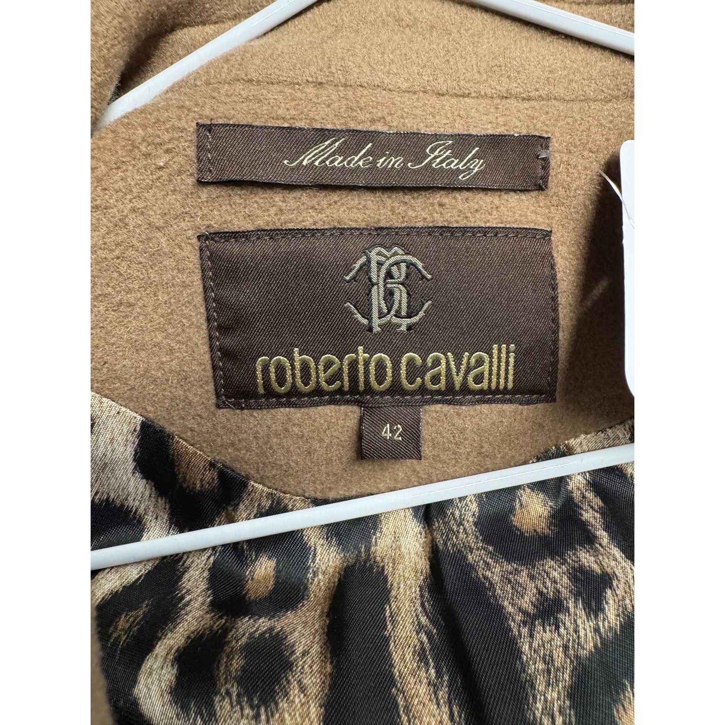 Roberto Cavalli Wool & Cashmere Coat - Size 42/ M Pre-owned