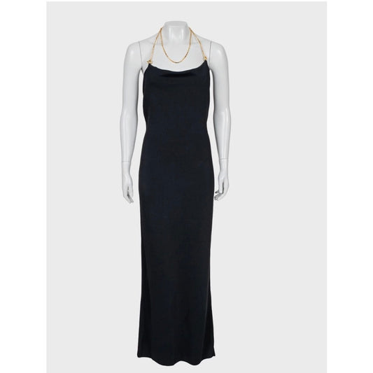 Bottega Veneta Black Maxi Dress Sz.38 Pre-owned
