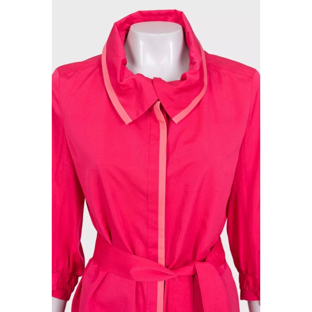 Yves Saint Laurent Pink Fitted Coat - US 6 / FR 38 Pre-owned