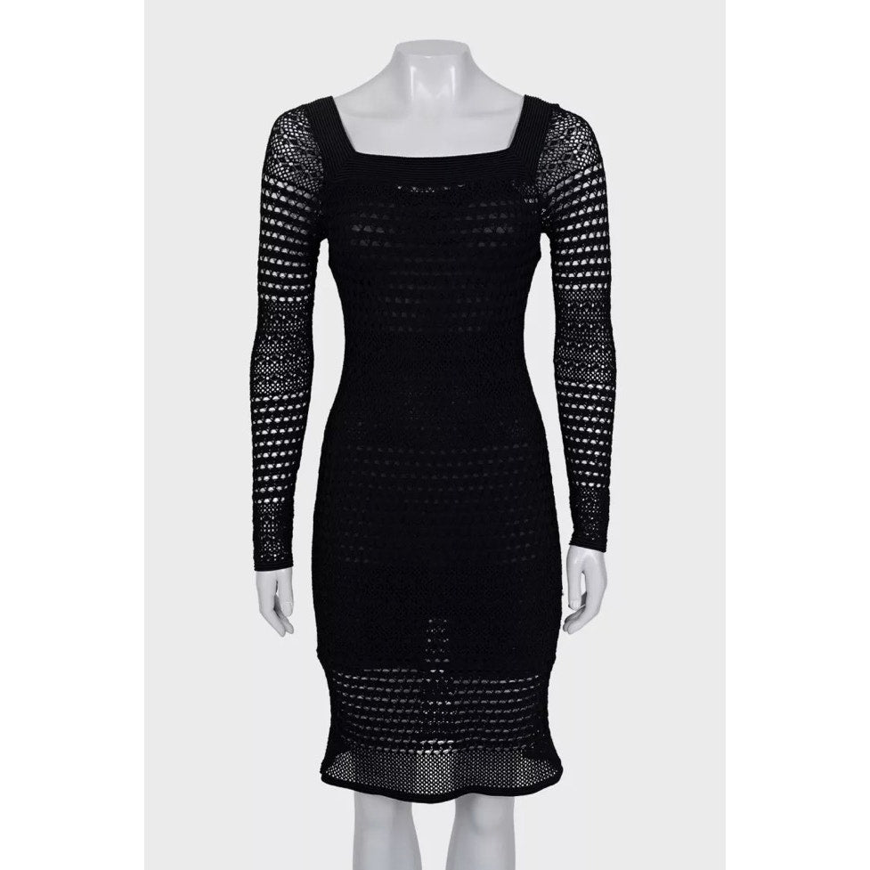 Tom Ford Black Knitted Dress - Size S Pre-owned
