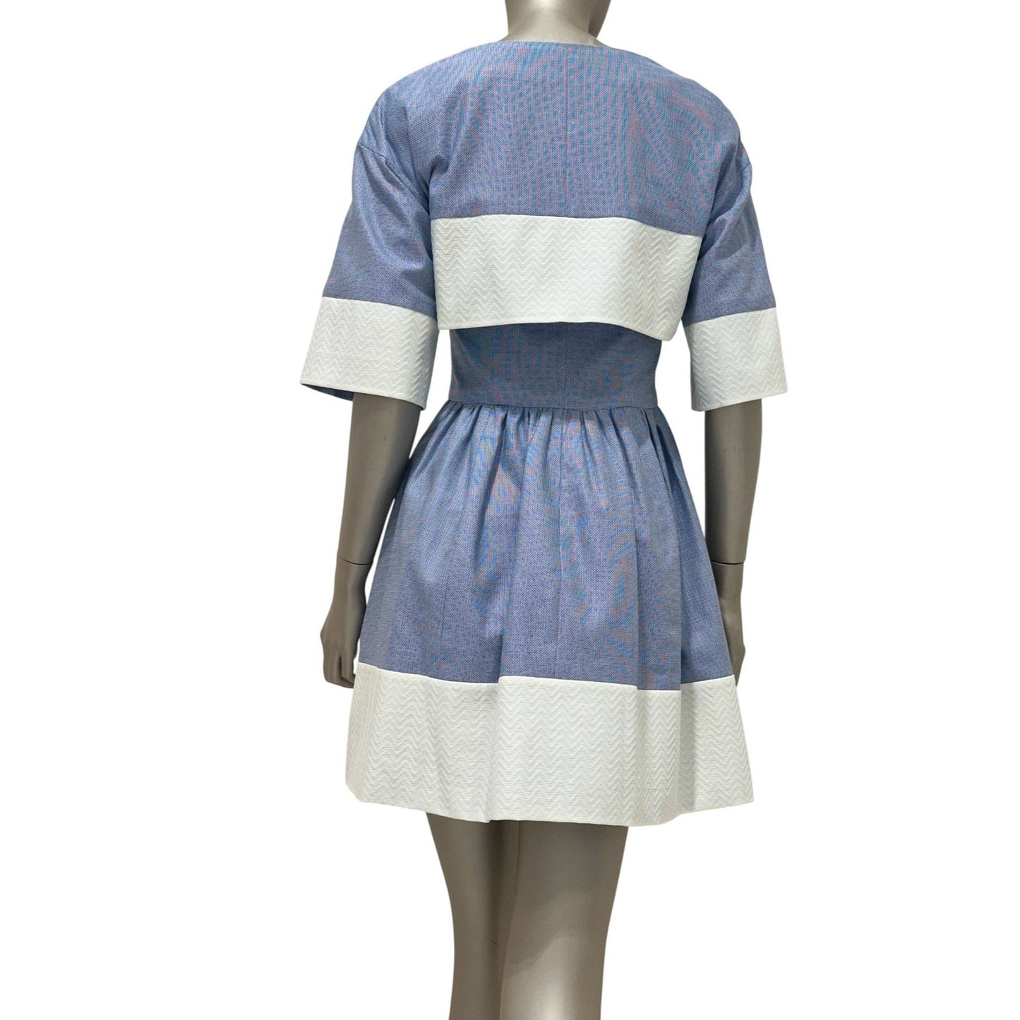Chanel Blue Dress with Cape – Spring 2013 Collection – Sz. 36 Pre-owned