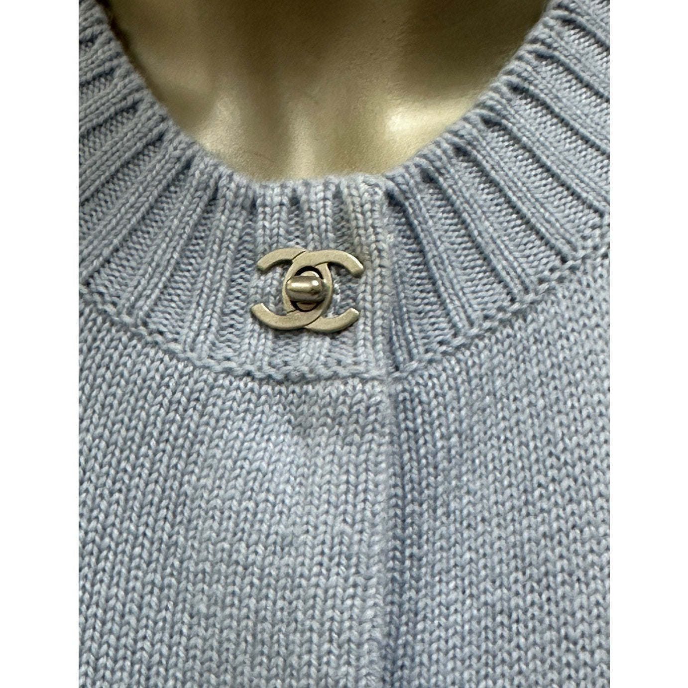 Chanel CC Turnlock Cashmere Sweater Dress - Size 40 Pre-owned