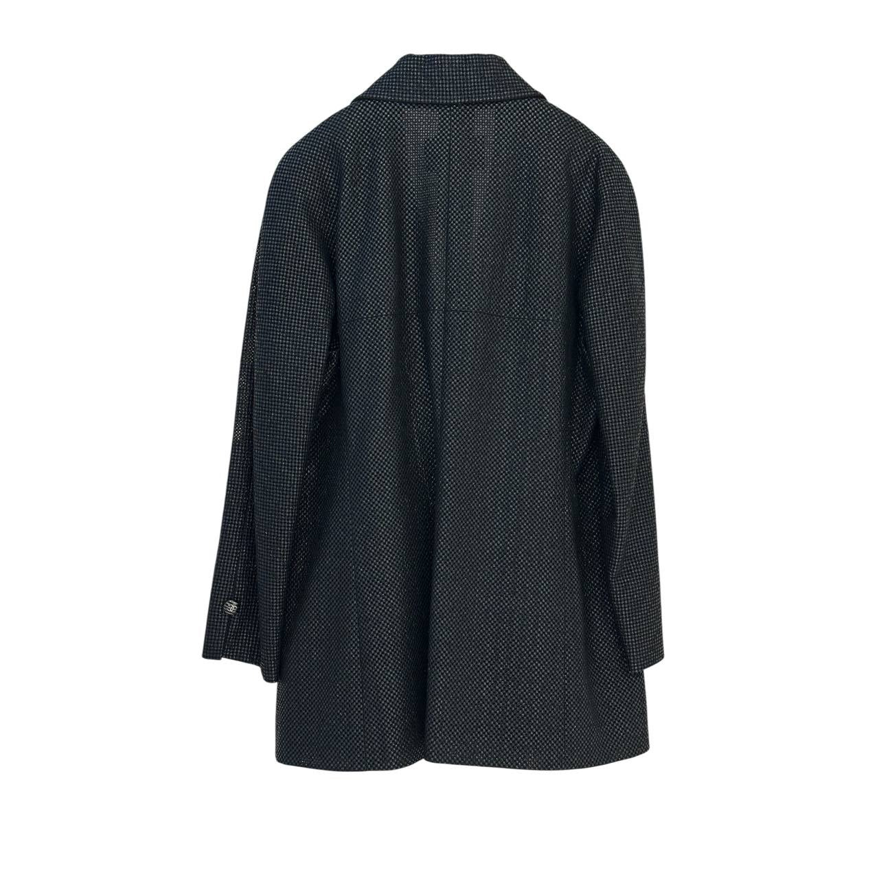 Chanel Resort 2014 Iridescent Tweed Blazer Size 48 Pre-owned